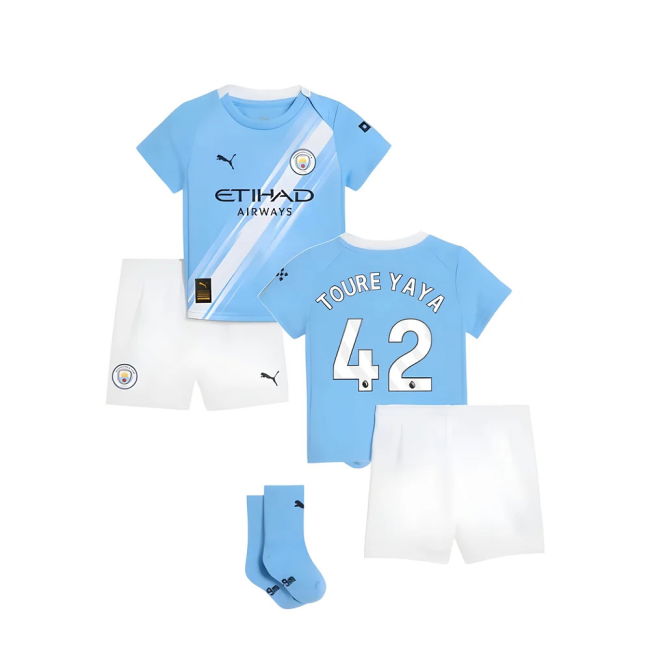 Quick-Dry Fashionable 2025-2026 Home Match Jersey Toure Yaya 42 A#685