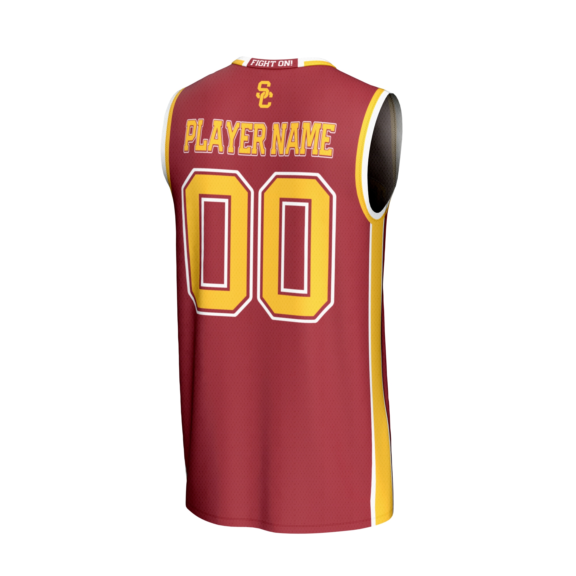 [NJP] USC Trojans GameDay Greats Youth Lightweight Collegiate Men's Basketball NIL Pick-A-Player Fashion Jersey - Cardinal
