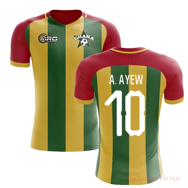 [EFS] 2025/26 Ghana Home Football Shirt (A. Ayew 10)