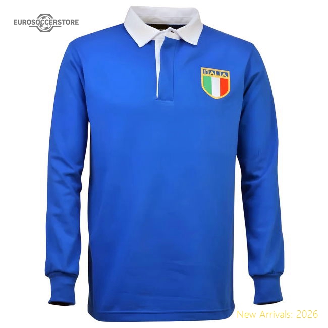 Italy 1975 Vintage Home Rugby Shirt