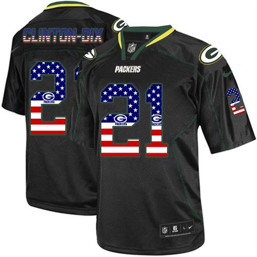 Official NFL GB Packers #21 Ha Ha Green Elite Jersey - NFL Licensed