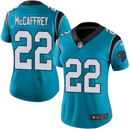 NFL C P Panthers #22 Christian McCaffrey Limited Blue Jersey - Fan ...