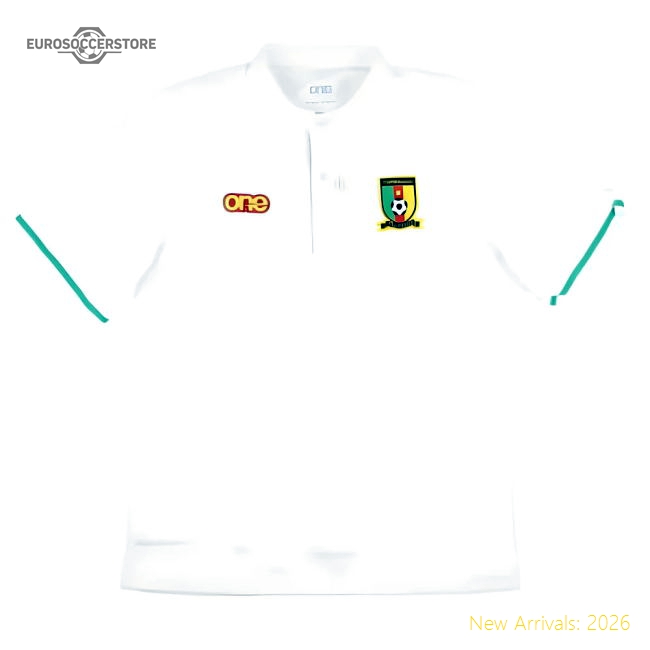 2023-2024 Cameroon Mens Polo Shirt (White)