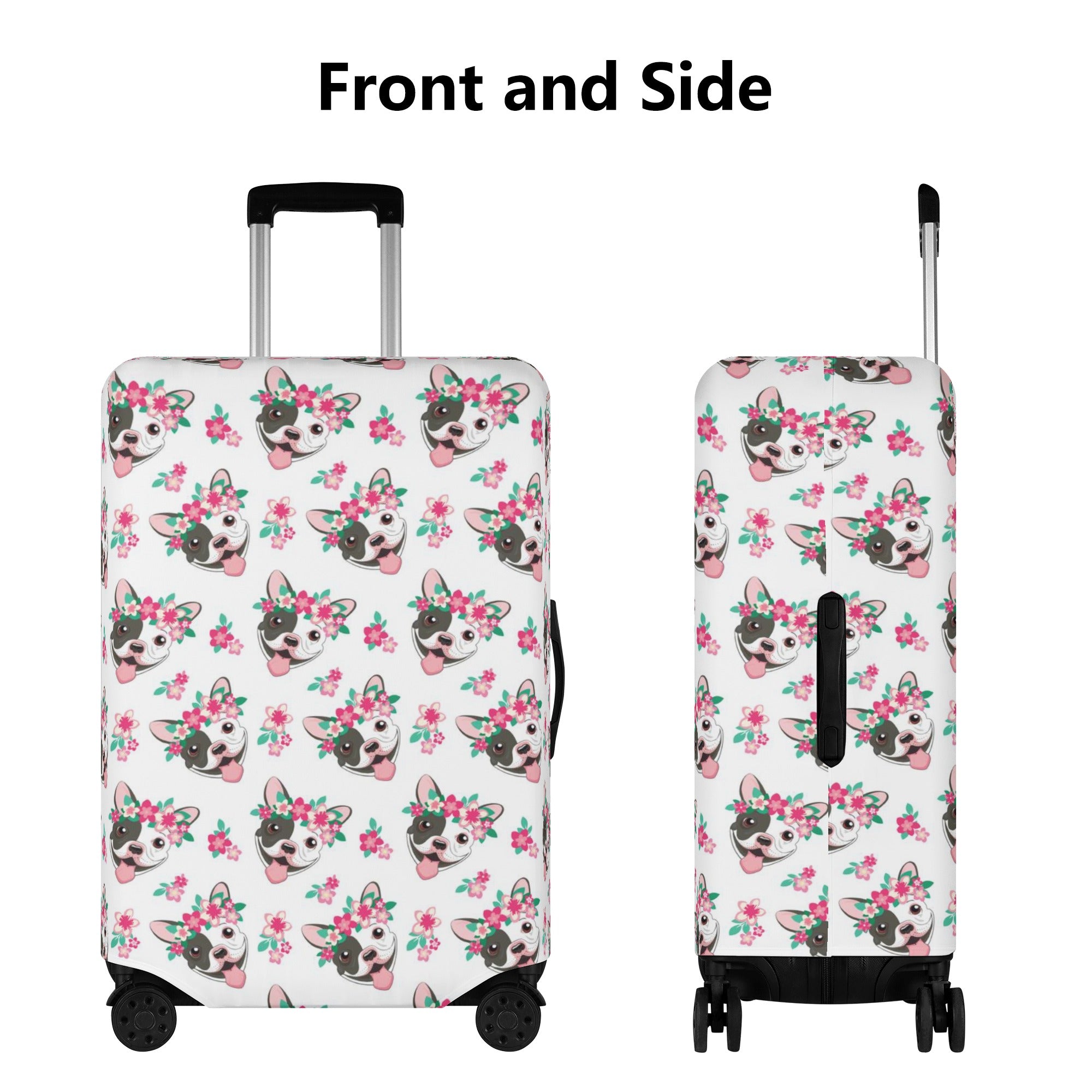 Frenchie-Fan Trendy Fashion-Forward Rocco - Luggage Cover as a Gift
