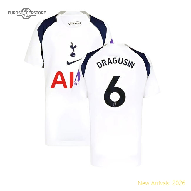 2025-2026 Tottenham Hotspur Hotspur Home Shirt (kids) (dragusin 6)
