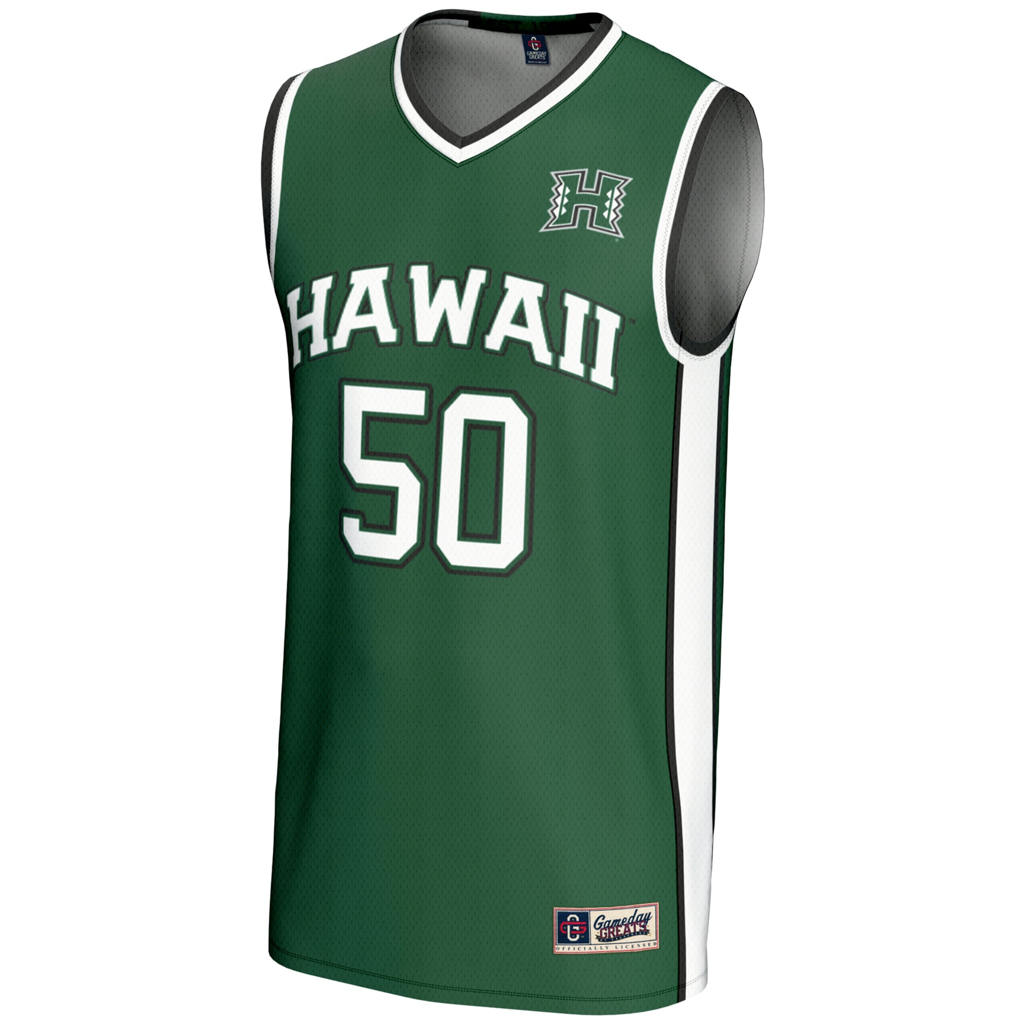 #50 Hawaii Rainbow Warriors GameDay Greats Youth Lightweight Basketball Jersey - Green