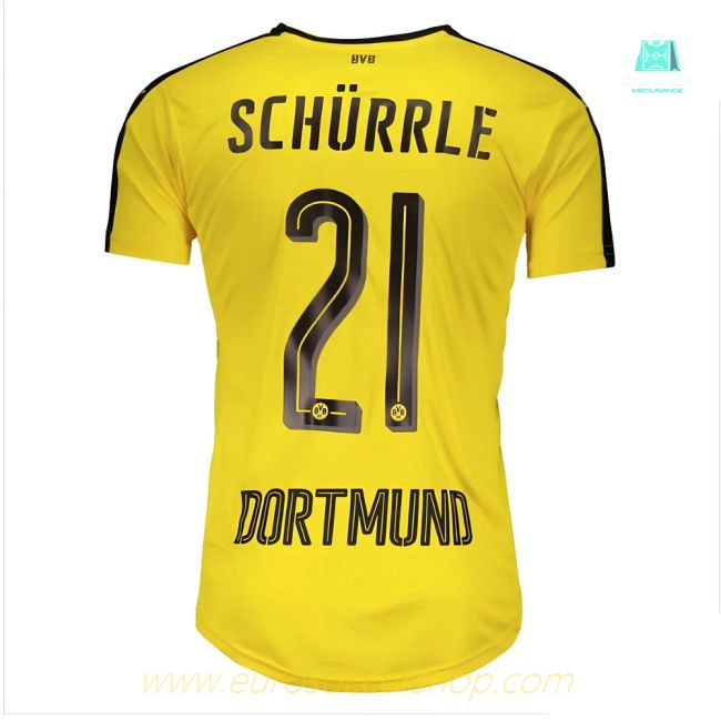 Borussia Dortmund 2016-17 Home Shirt Schurrle #21 ((Fair) M)
