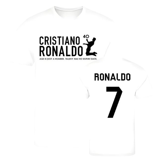 Cristiano Ronaldo at 40 Real Madrid T-Sh - New - Game- Prem- ClubPride