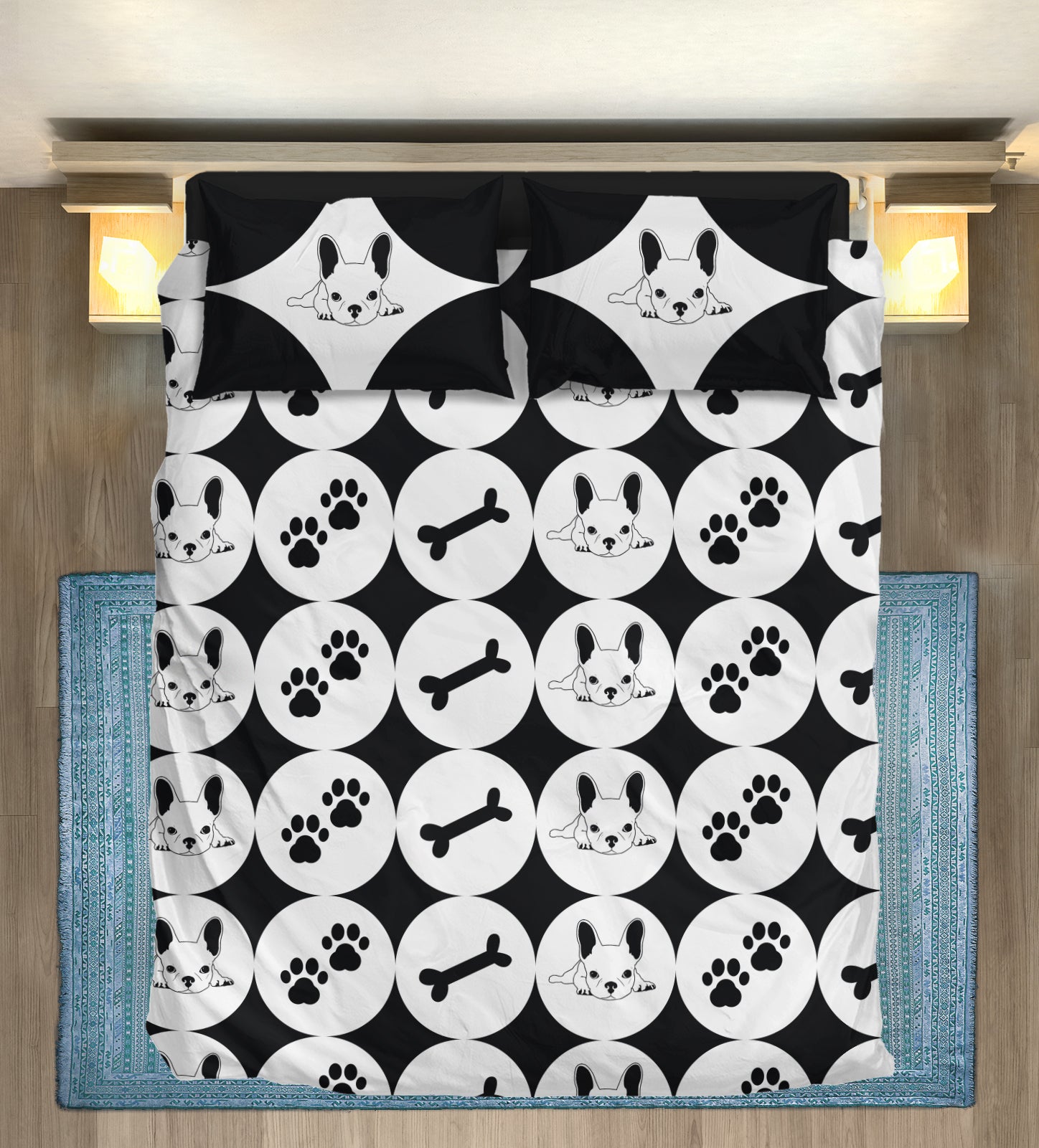 French Bulldog Orson Bedding Set Cute Frenchie Essential