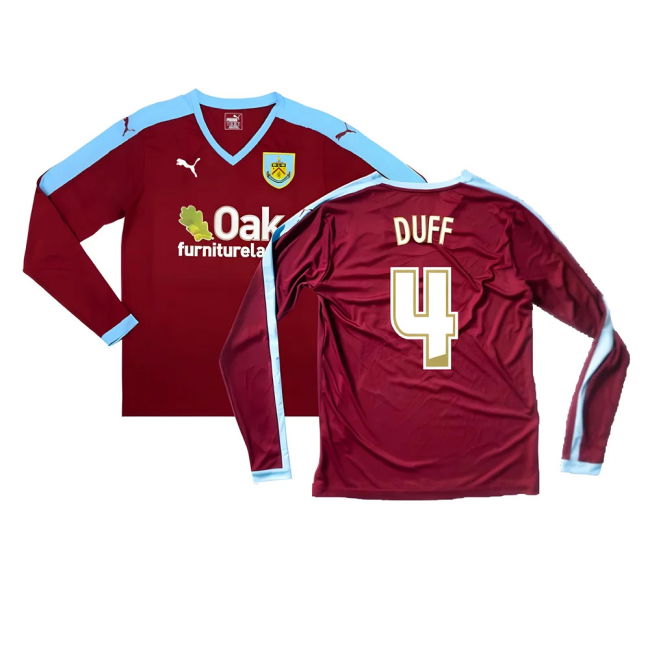 Duff 4 New Burnley Home Soccer Jersey 2015-2016