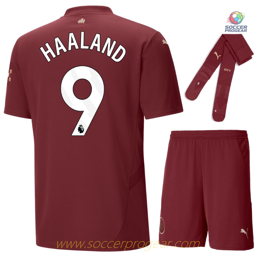 Manchester City Third Child Kit Shirt 2024/25 Collection Haaland