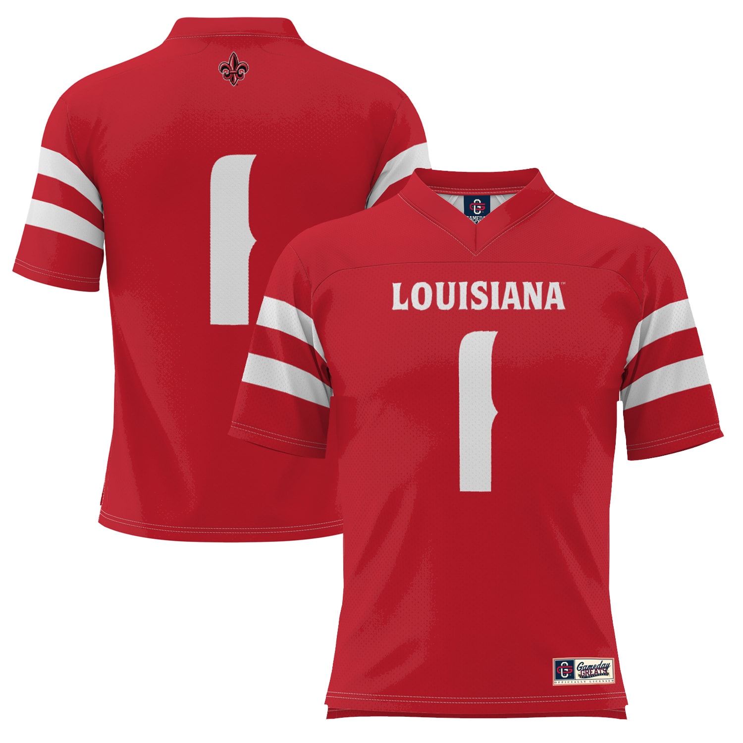 #1 Louisiana Ragin' Cajuns GameDay Greats 2026 Season Football Jersey - Red