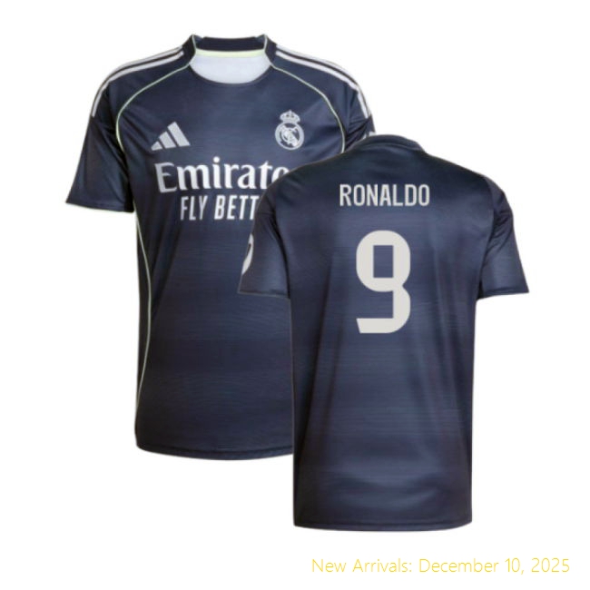 2025-2026 Real Madrid Away Shirt - Top Grade Soccer (Ronaldo 9)