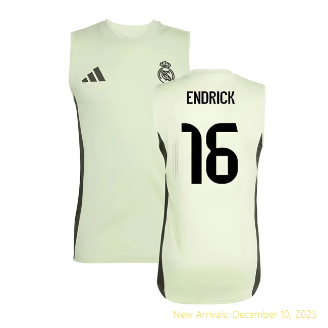 2025-2026 Real Madrid Training Jersey - Top Grade Soccer (Endrick 16)