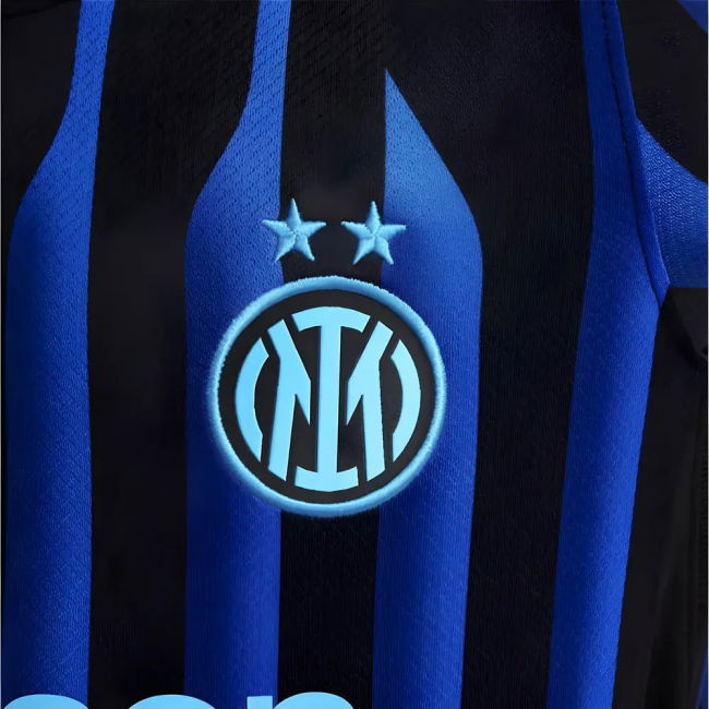2025-2026 Inter Milan Home Shirt (Kids) Stretch Fabric Stretch Fabric
