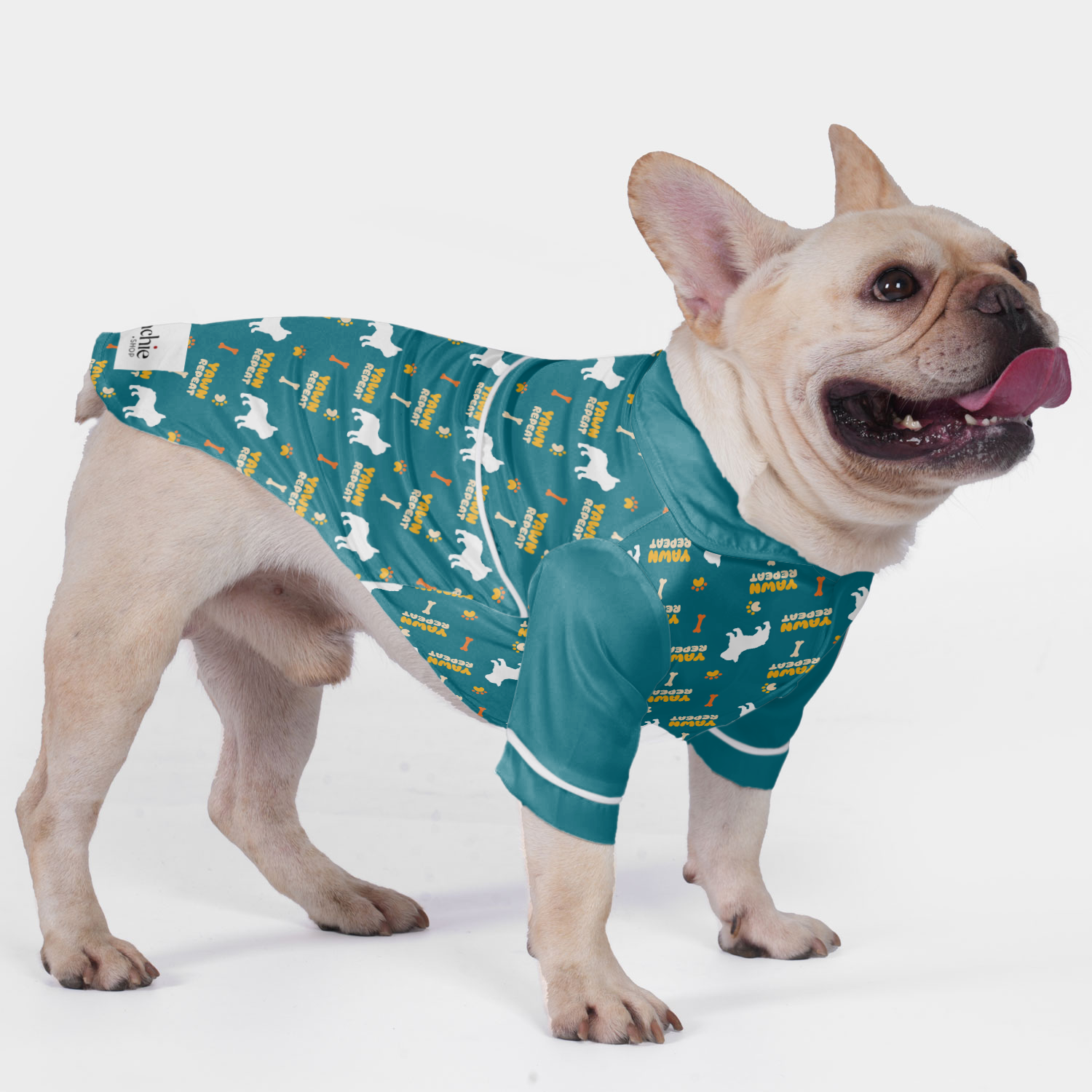 Durable Stylish Yawn,repeat - Pajamas For French Bulldog for Home Use