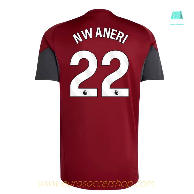 2025-2026 Arsenal EU Training Jersey (Burgundy) (Nwaneri 22)