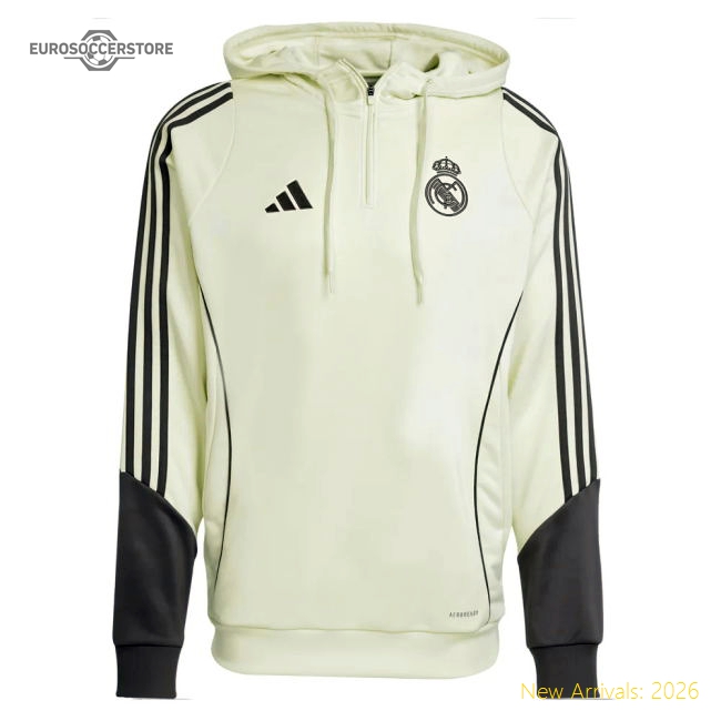 2025-2026 Real Madrid Training Hoody (Almost Lime)