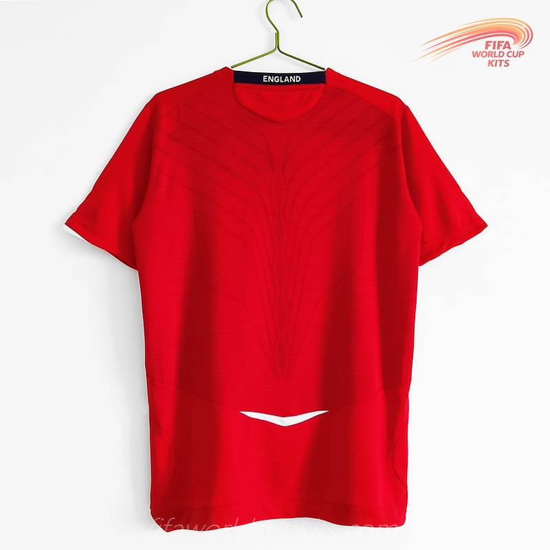 England 08-10 Away Red Football Kit