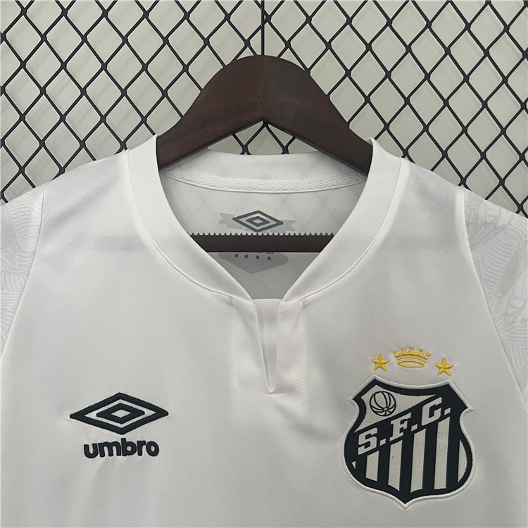 Breathable Santos FC Home 2425 Soccer Jersey Football Shirt