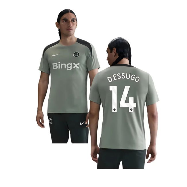 Chelsea Chelsea Strike Training Shirt Jade Green D Essugo #14 Auth...