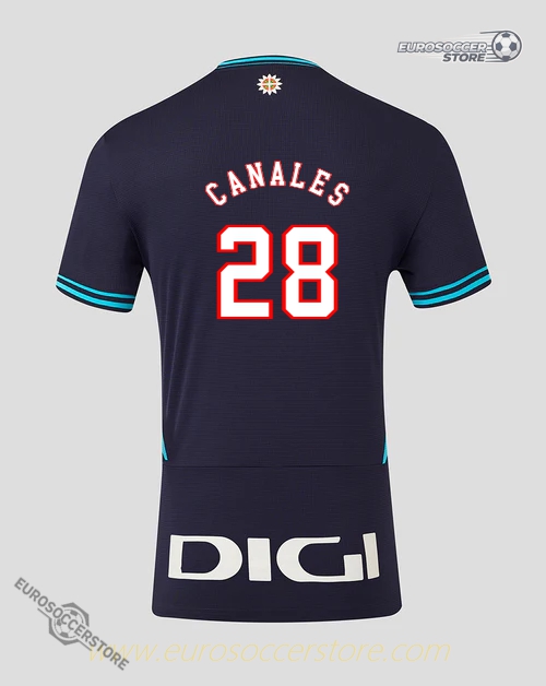 Athletic Club's 25-26 season away jersey featuring CANALES with the number 28
