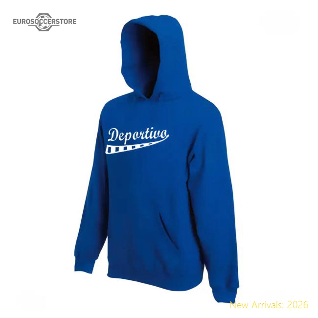 Authentic Genuine Deportivo La Coruna Supporters Hoody (Blue)