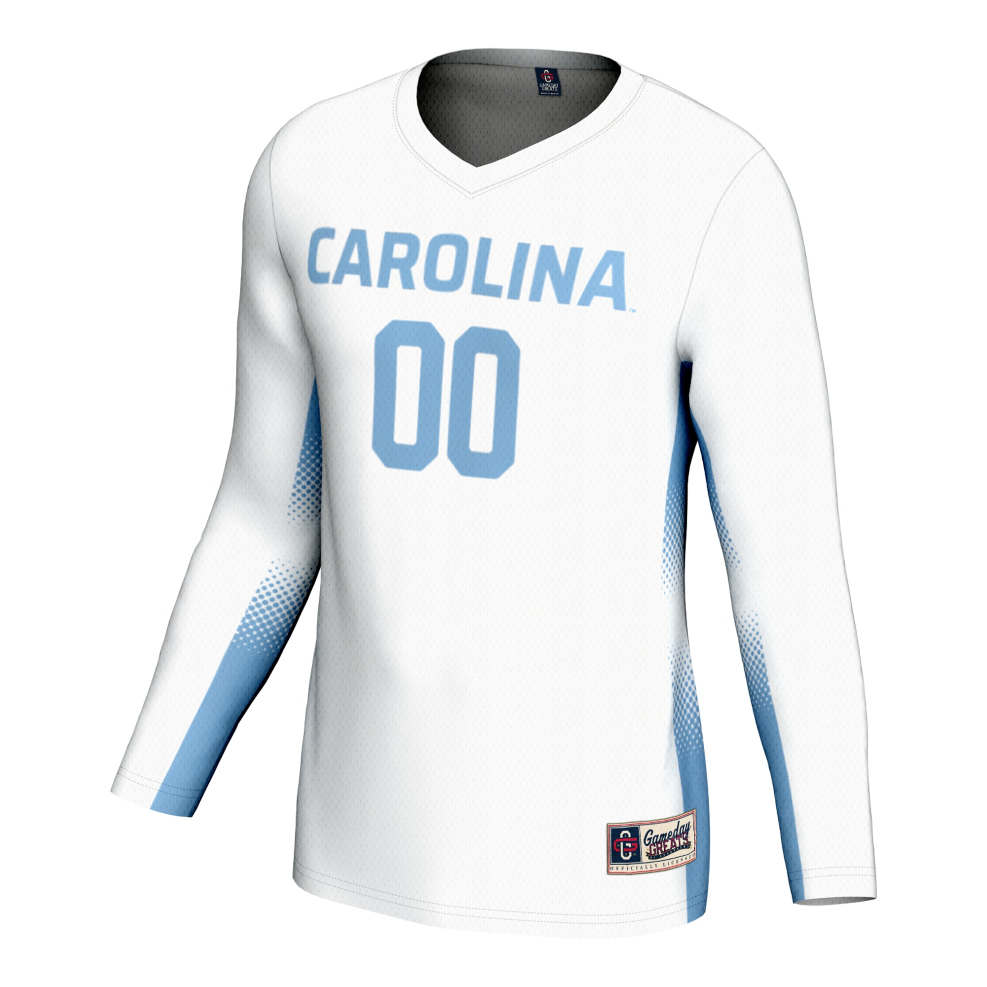 [DDG] North Carolina Tar Heels GameDay Greats Unisex NIL Pick-A-Player Lightweight Women's Volleyball Jersey - White