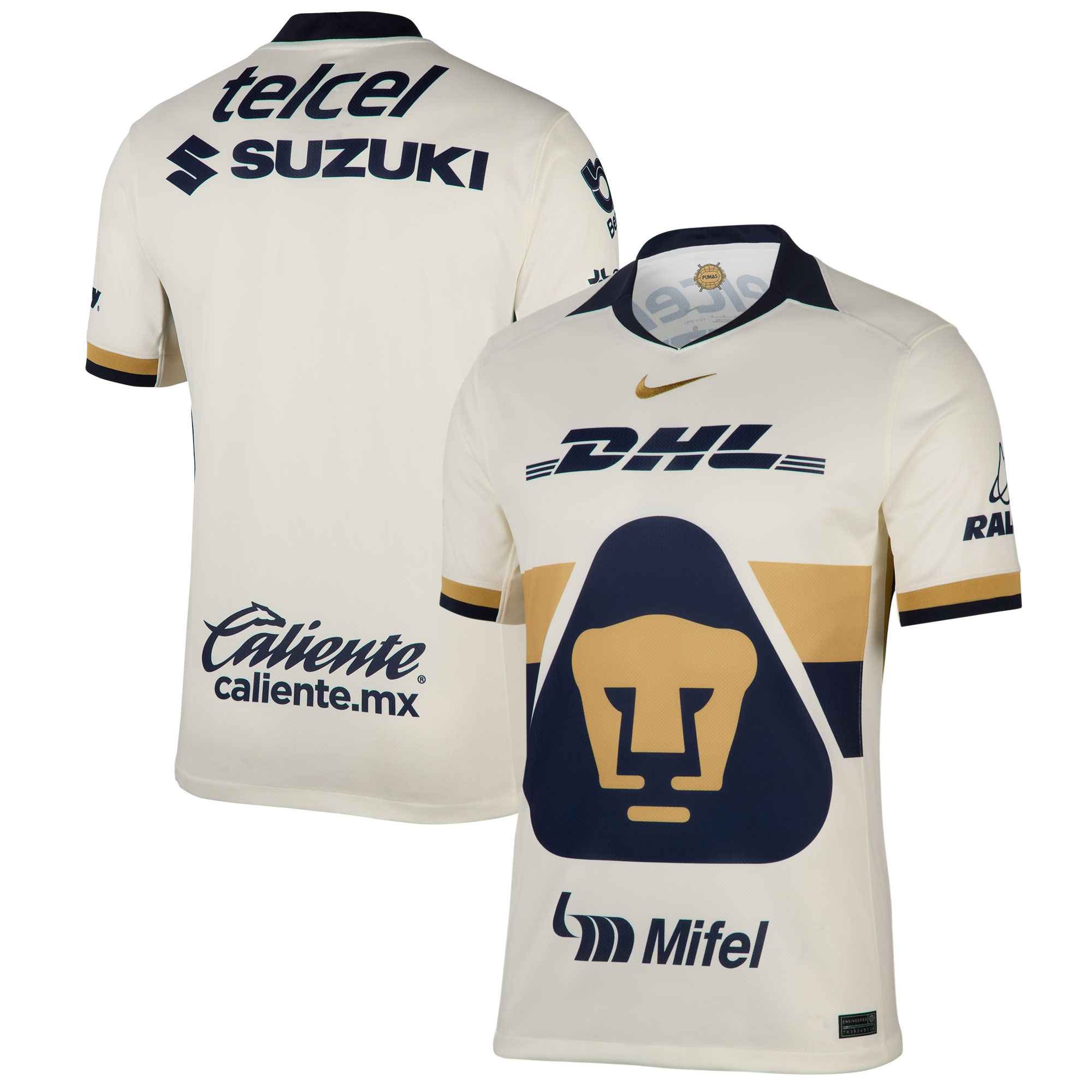 [SJH] Pumas 2025/26 Home Replica Jersey - Cream