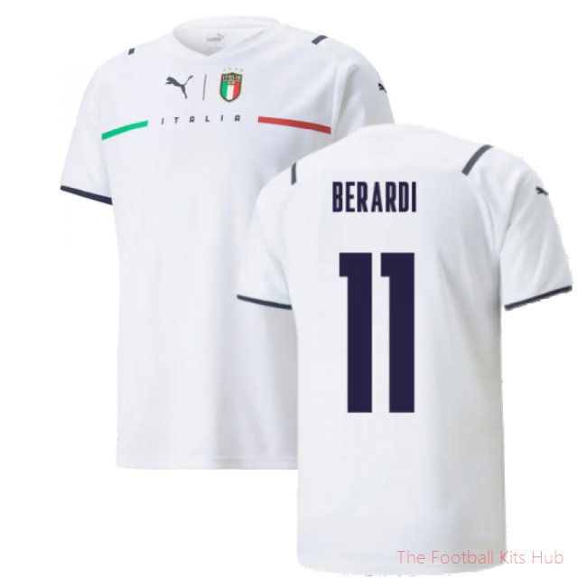 2021-2022 Italy Away Shirt (BERARDI 11)