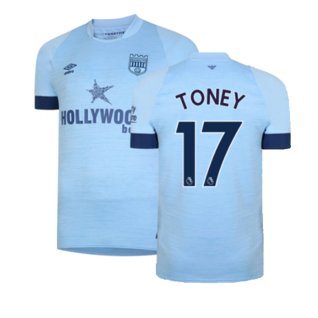 Authentic 2022-2023 Brentford Away (toney 17) With Modern Design -