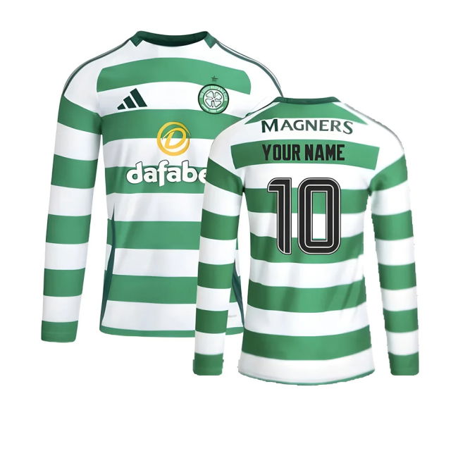 Premium 2024-2025 Celtic Home Home Your Name With Retro Design -