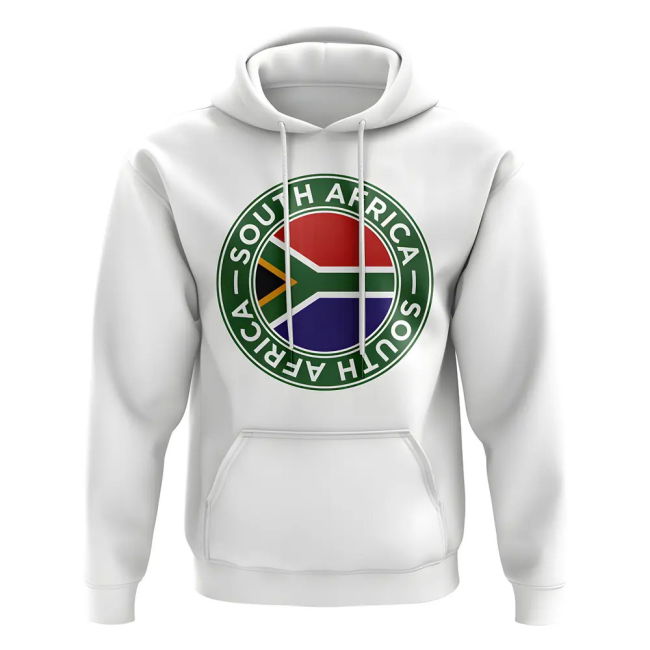 South Africa Football Badge Hoodie (White)