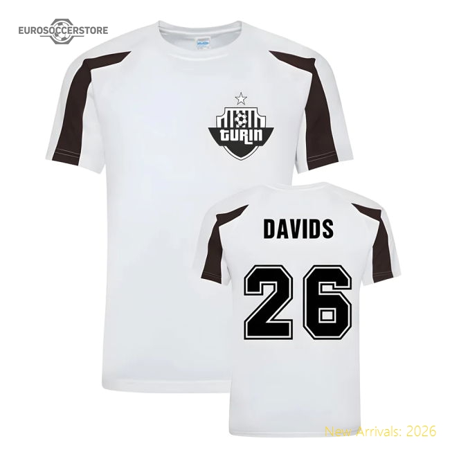 Top-grade Edgar Davids Bianconeri Sports Training Football Jersey (