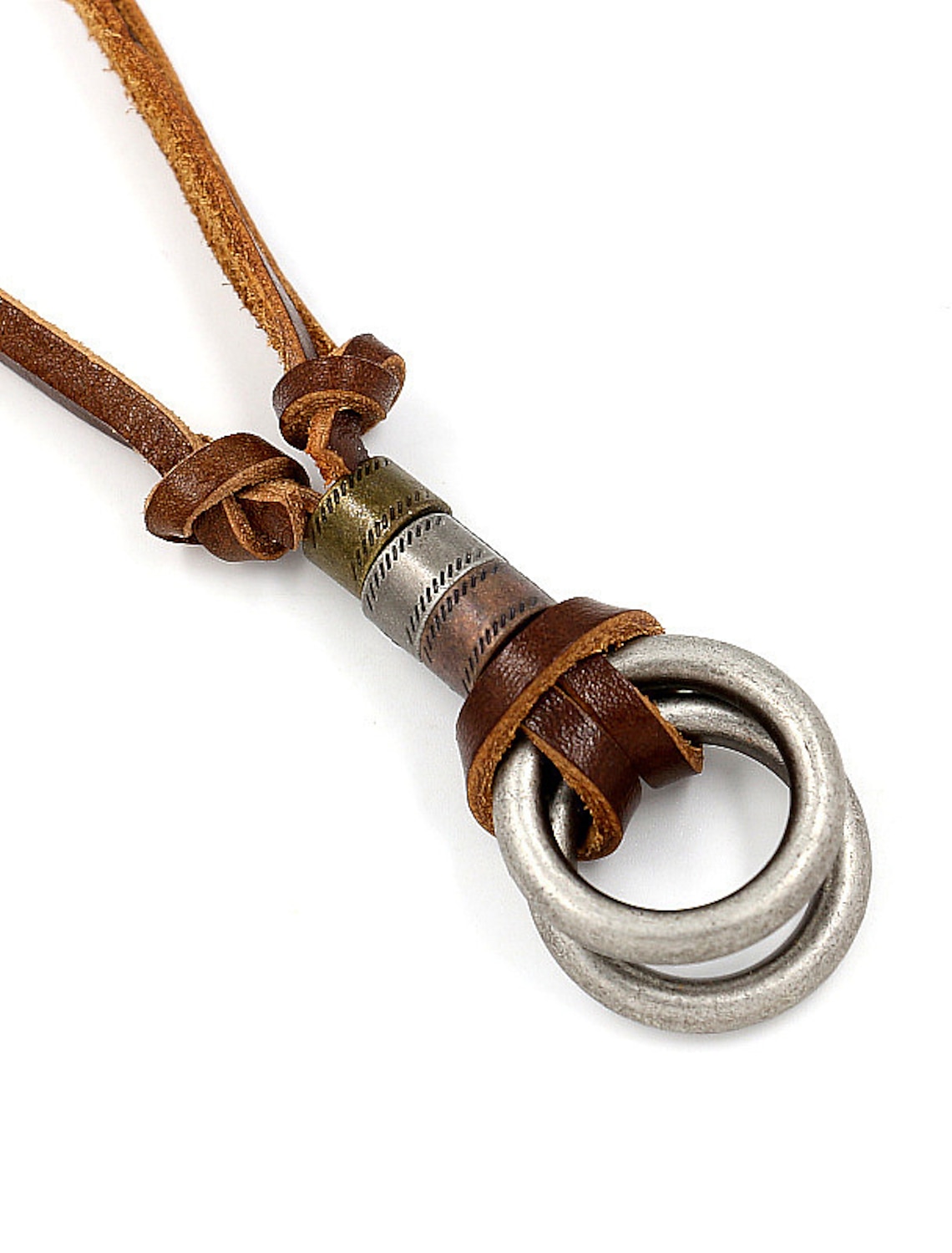 1PC Pendant Necklace Necklace For Men's Women's Street Gift Beach PU Leather Alloy Retro Graduation Weave