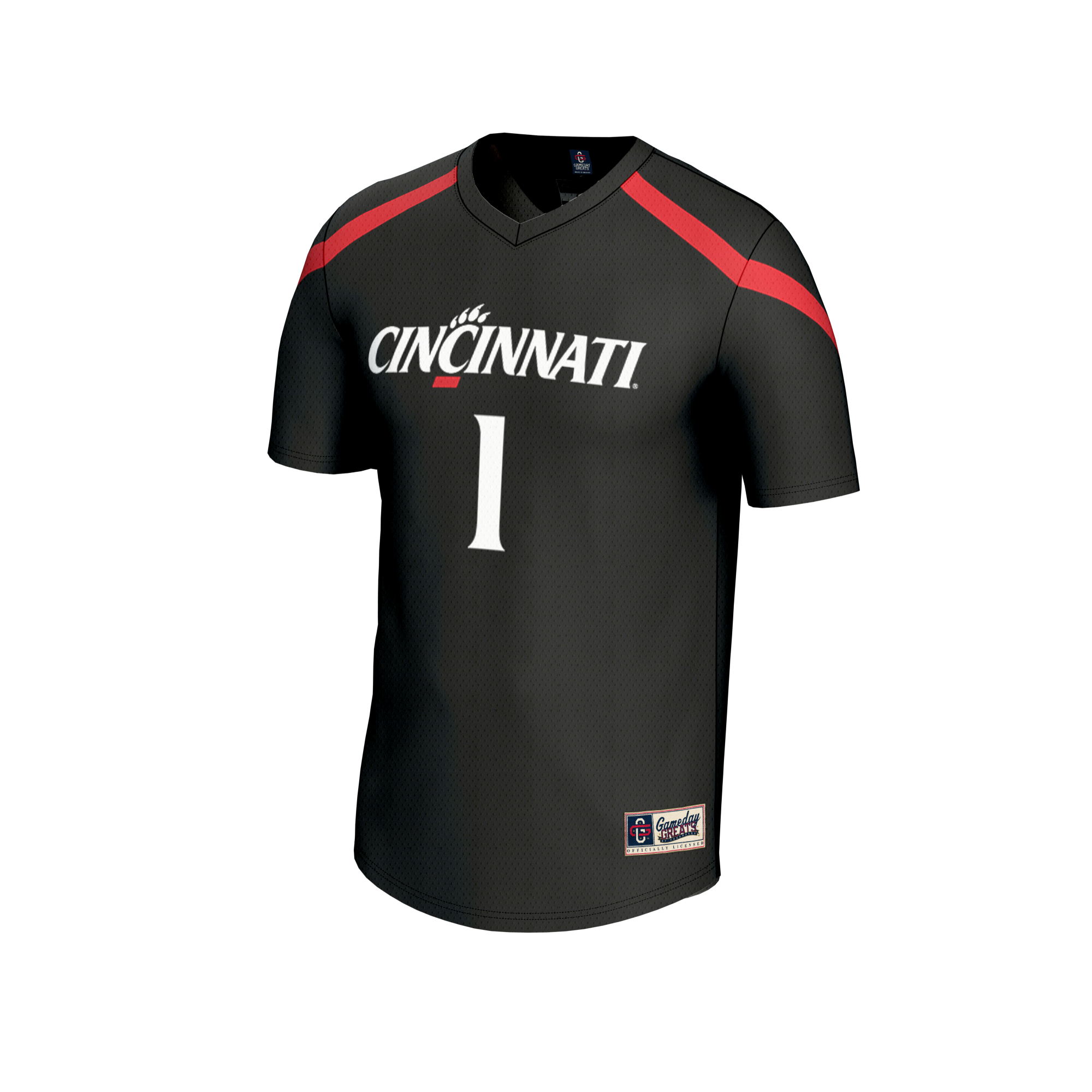 [DDG] Cincinnati Bearcats GameDay Greats Youth Lacrosse Fashion Jersey - Black