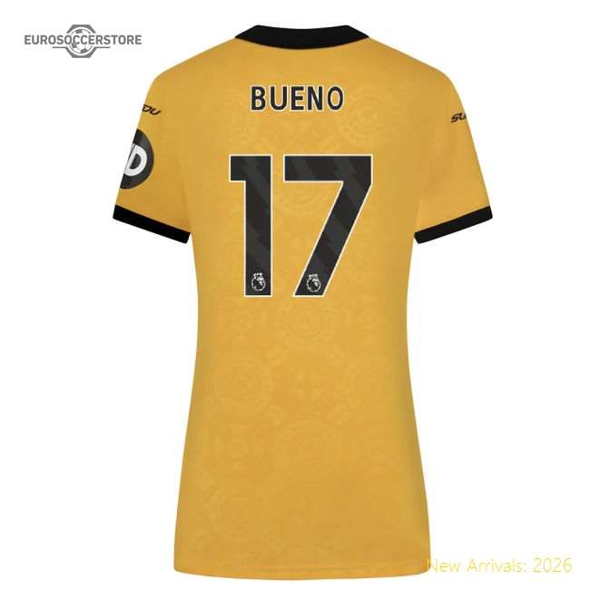 2025-2026 Wolves Home Fan Version Womens Jersey For Match Day