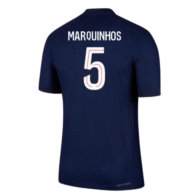 Official 2025-2026 Psg Home Dri-Fit Adv Authentic Shirt (Marquinhos 5)