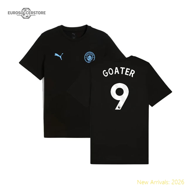 Professional Tee Black Goater Premium 9 2025-2026 Man City FtblESS