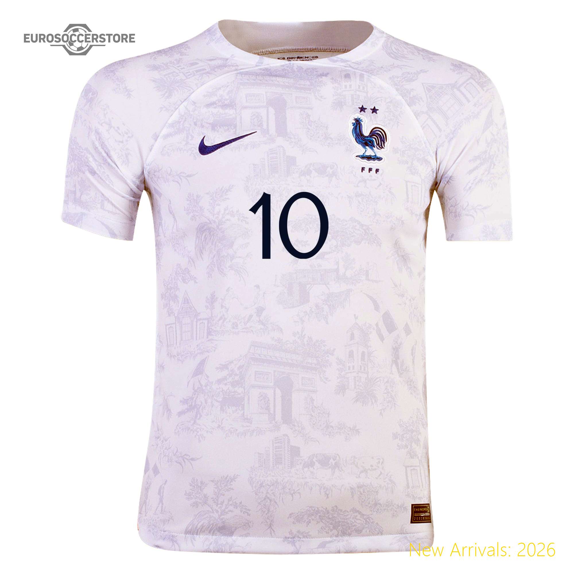 Kids Fra Mbappe France Away Professional Away Jersey 2022