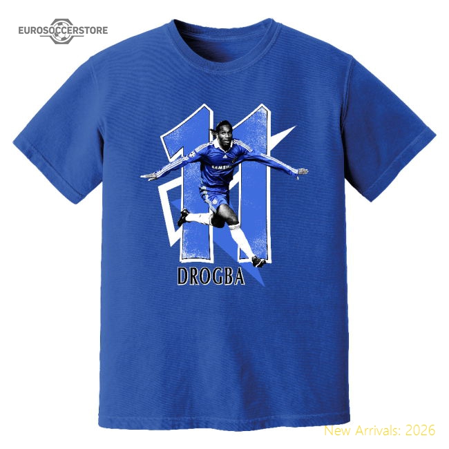 Official Didier Drogba Chelsea Premier League Legend T-shirt (blue)