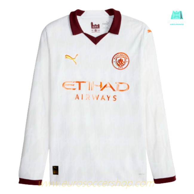 2023-2024 Man City Long Sleeve Away Shirt