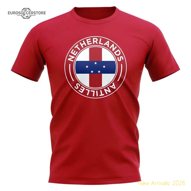 High-quality Netherlands Antilles Football Badge T-shirt (red)
