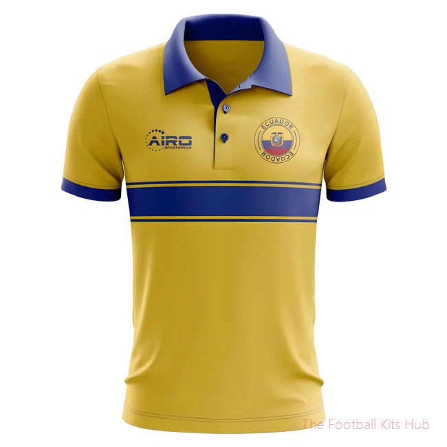 Ecuador Concept Stripe Polo Shirt (Yellow)