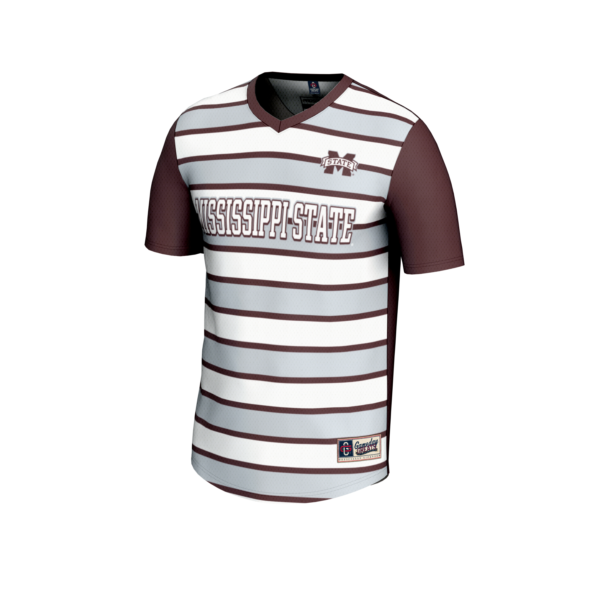 [LK] Mississippi State Bulldogs GameDay Greats Unisex Lightweight Soccer Fashion Jersey - Maroon