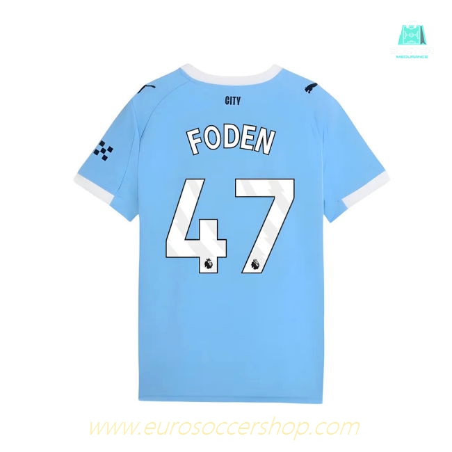 2025-2026 Man City Home Shirt (Kids) (Foden 47)