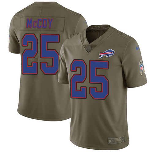 NFL BUF Bills #25 LeSean McCoy Team Color Limited Jerse-v10