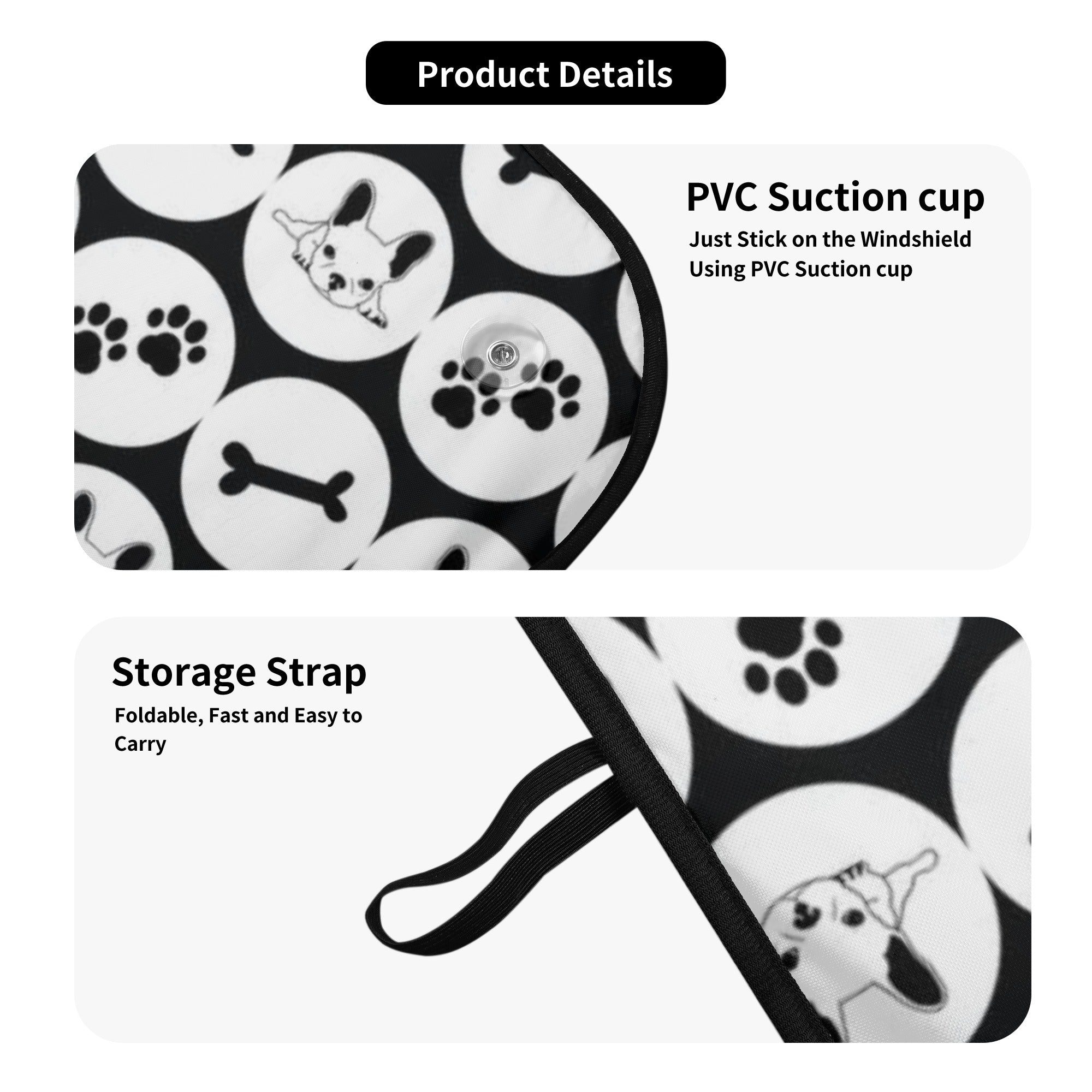 French Bulldog Apollo Car Auto Sun Shade Practical Pet Supply