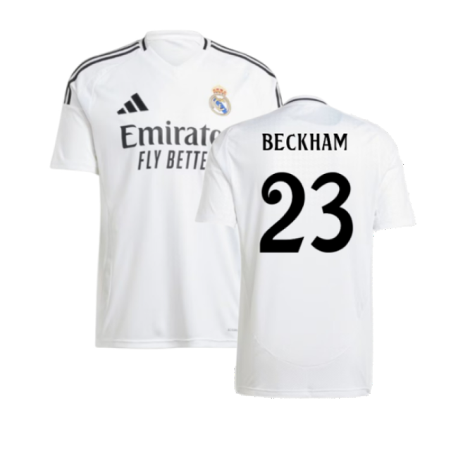 Authentic Home Real Madrid Beckham Jersey 2024-2025 Flexible