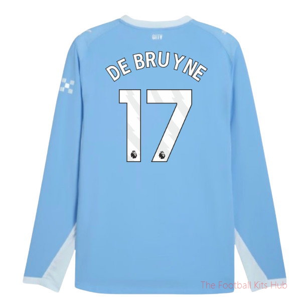 Man City 2026-2027 Long Sleeve Home Shirt (De Bruyne 17)
